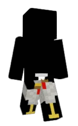 ChickenGoesMeow's Minecraft skin wearing the Vanilla cape