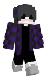 MAHIVERSE's Minecraft skin wearing the Menace cape