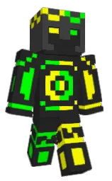 mine shaft and yellow Minecraft skin — Classic model — first worn by secreato