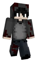 mine shaft and cod gray Minecraft skin — Classic model