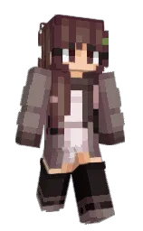 Rosevera's Minecraft skin wearing the Migrator cape