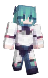 spring wood and white Minecraft skin — Classic model