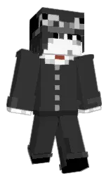mine shaft and black Minecraft skin — Classic model — first worn by Mousecky