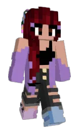petite orchid and east side Minecraft skin — Slim model — first worn by ImKindaTiny