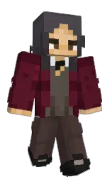GDavii's Minecraft skin wearing the Menace cape