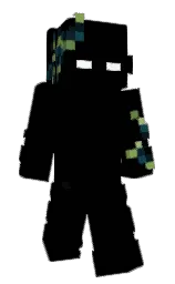 black and chelsea cucumber Minecraft skin — Classic model