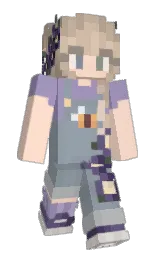 tuft bush and amethyst smoke Minecraft skin — Slim model