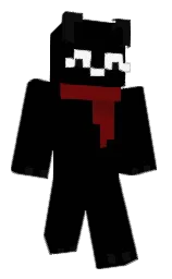 black and cod gray Minecraft skin — Classic model — first worn by Simpii_