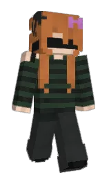 outer space and copper Minecraft skin — Slim model