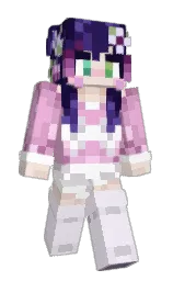 selago and violet Minecraft skin — Slim model — first worn by unicornsmores