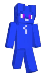 blue ribbon Minecraft skin — Slim model — first worn by animalbot