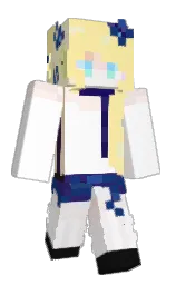 white and spring wood Minecraft skin — Slim model — first worn by Caroline_nq