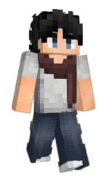 Fozel's Minecraft skin wearing the Aurora cape