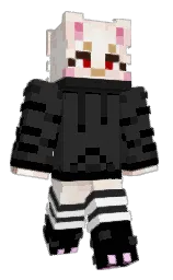 mine shaft and black Minecraft skin — Classic model — first worn by SourPatchNoah