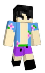 JordanMC23's Minecraft skin wearing the Cherry Blossom cape