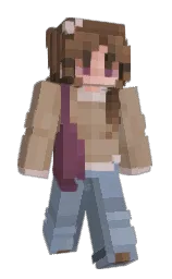 skyofheaven's Minecraft skin wearing the Purple Heart cape