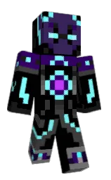 black and cod gray Minecraft skin — Classic model