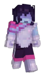 revolver and lavender purple Minecraft skin — Slim model — first worn by Timm_08_9827