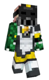 school bus yellow and tuna Minecraft skin — Classic model — first worn by TheBioDino