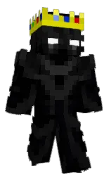 black and cod gray Minecraft skin — Classic model