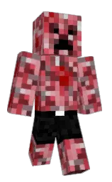 black and cod gray Minecraft skin — Classic model — first worn by ShortBoiE