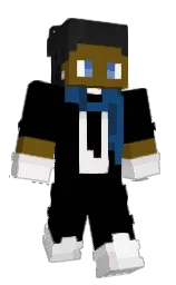 black and ebb Minecraft skin — Classic model — first worn by dolphin5664