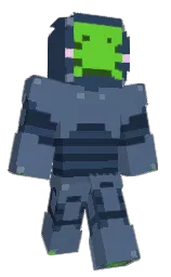 blue bayoux and rhino Minecraft skin — Classic model