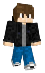 peach orange and white Minecraft skin — Classic model — first worn by Extreamfilmaking