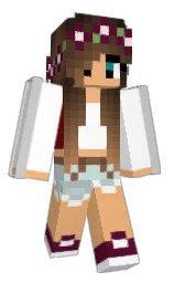white and tacao Minecraft skin — Classic model
