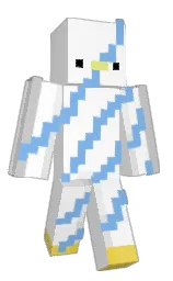 white and concrete Minecraft skin — Slim model — first worn by LinhSEtjo0226