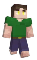 Craftsy's Minecraft skin wearing the Aurora cape