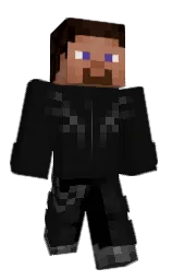 cod gray and black Minecraft skin — Classic model — first worn by MJK1J1J