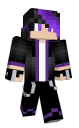 black and wheat Minecraft skin — Classic model