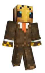 BeezerBoy's Minecraft skin wearing the 15th Anniversary cape