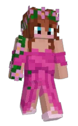 black and cranberry Minecraft skin — Slim model — first worn by OrangeBlocky
