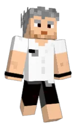 flesh and white Minecraft skin — Classic model — first worn by tanchuan