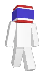 white and purple heart Minecraft skin — Classic model