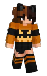 MiaMeowsX3's Minecraft skin wearing the Hero cape