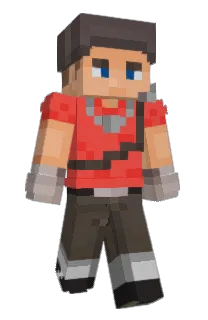 Front of Paxle's skin