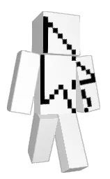 white and mercury Minecraft skin — Classic model