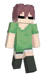 Kitsune_I's Minecraft skin wearing the Purple Heart cape
