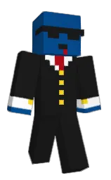 shark and congress blue Minecraft skin — Classic model