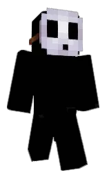 black and black russian Minecraft skin — Classic model