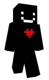 black and guardsman red Minecraft skin — Classic model — first worn by choi1101
