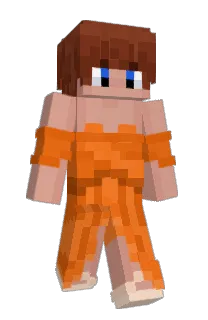 Front of OrangeBlocky's skin
