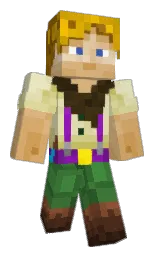 Mythguy's Minecraft skin wearing the Vanilla cape