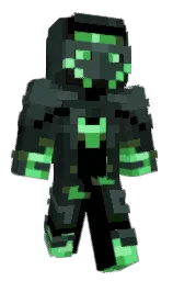 outer space and black Minecraft skin — Classic model