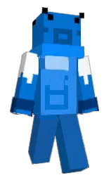 science blue and denim Minecraft skin — Slim model