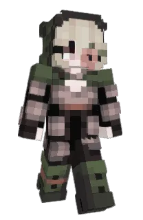 Front of teato's skin