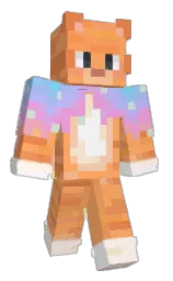 pes_t's Minecraft skin wearing the Aurora cape